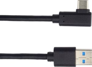 Obrázok pre výrobcu PremiumCord Kabel USB typ C/M zahnutý konektor 90° - USB 3.0 A/M, 1m