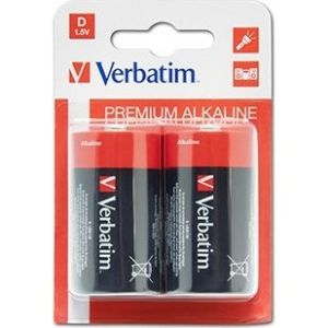 Obrázok pre výrobcu VERBATIM Alkalické baterie D, 2 PACK / LR20