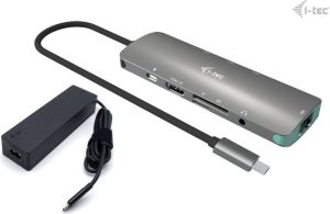 Obrázok pre výrobcu i-tec USB-C Metal Nano Docking Station 4K HDMI LAN, Power Delivery 100 W + Charger 100W (bundle)