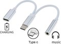 Obrázok pre výrobcu PremiumCord Převodník USB-C na audio konektor jack 3,5mm female + USB typ C konektor pro nabíjení