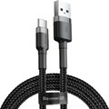 Obrázok pre výrobcu Baseus datový kabel Cafule USB-C 2m 2A šedo-černý