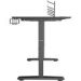 Obrázok pre výrobcu ULTRADESK Herný stôl Ultradesk CRUISER BLACK, 160x70 cm, 66-82 cm, držiak slúchadiel, 3 otvory pre káble, výškovo nastaviteľný, s