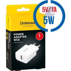 Obrázok pre výrobcu INTENSO W5A, 1x USB A, Nabíjačka, 5W, biela