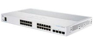 Obrázok pre výrobcu Cisco switch CBS250-24T-4G (24xGbE,4xSFP,fanless) - REFRESH