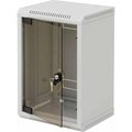 Obrázok pre výrobcu 10" rack jednodílný 9U/260 TRITON šedý plech.dveře