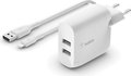 Obrázok pre výrobcu BELKIN Dual USB-A nabíječka, 24W + Lightning kabel