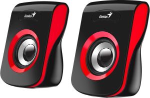 Obrázok pre výrobcu GENIUS repro SP-Q180, 2.0, 6W, USB napájení, 3,5mm jack, černo-červené