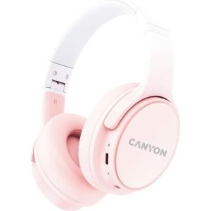 Obrázok pre výrobcu Canyon BTHS-4, OnRiff 4 Bluetooth bezdrôtové slúchadlá, 50 hod výdrž, skladacie, ružové