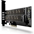 Obrázok pre výrobcu AXAGON PCEM2-D, PCIe x4 - M.2 NVMe M-key + SATA B-key slot adaptér, LP