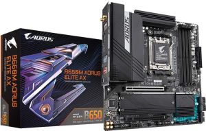 Obrázok pre výrobcu GIGABYTE B650M AORUS ELITE AX, AMD B650, 4xDDR5, 1xDP, 1xHDMI, WI-FI, mATX