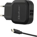 Obrázok pre výrobcu Qoltec AC adapter 17W 5V 3.4A 2xUSB+MicroUSB