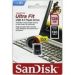 Obrázok pre výrobcu SanDisk Ultra Fit 128GB /130MBps/USB 3.1/USB-A/Černá