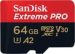 Obrázok pre výrobcu SanDisk EXTREME PRO microSDXC 64GB 170/90 MB/s A2 C10 V30 UHS-I U3