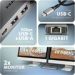 Obrázok pre výrobcu AXAGON HMC-7HX2, USB 5Gbps hub, 2x USB-A, USB-C, 2x HDMI 4k/60Hz, RJ-45 GLAN, PD 100W, kabel 15cm