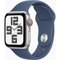 Obrázok pre výrobcu Apple Watch SE GPS + Cellular 44mm Silver Aluminium Case with Denim Sport Band - S/M