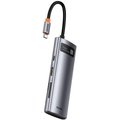 Obrázok pre výrobcu Baseus dokovací stanice 7v1 USB-C (USB-C PD 100W, USB-C, 2x USB 3.0, HDMI, SD/TF port) šedá