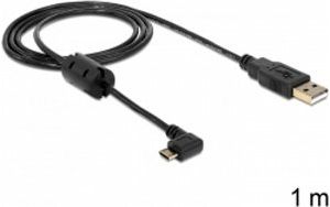 Obrázok pre výrobcu Delock kabel USB 2.0 A samec > USB micro B samec, pravoúhlý 270°, 1m