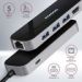 Obrázok pre výrobcu AXAGON HMC-6GL, USB 3.2 Gen 1 hub, porty 3x USB-A, HDMI, RJ-45 GLAN, PD 60W, kabel USB-C 20cm