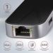 Obrázok pre výrobcu AXAGON HMC-6GL, USB 3.2 Gen 1 hub, porty 3x USB-A, HDMI, RJ-45 GLAN, PD 60W, kabel USB-C 20cm