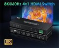 Obrázok pre výrobcu PremiumCord HDMI switch 4:1 s podporou rozlišení 8K@60Hz,4K@120Hz, 1080P, HDR, s ovládáním tlačítkem a dálkovým ovladače