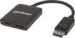 Obrázok pre výrobcu Manhattan 2-port AV DisplayPort splitter 1x2 s MST hub 4K@30Hz