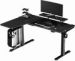 Obrázok pre výrobcu ULTRADESK Herný stôl WINGER - čierny, 111x155x60 cm, 75-122 cm, elektricky nastaviteľná výška, RGB podsvietenie, držiak slúchadiel