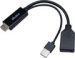 Obrázok pre výrobcu AKASA kabel redukce HDMI na DisplayPort, with USB power cable 4K@60Hz, 25cm
