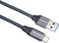 Obrázok pre výrobcu PremiumCord kabel USB-C - USB 3.0 A (USB 3.1 generation 1, 3A, 5Gbit/s) 1m oplet