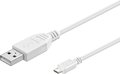 Obrázok pre výrobcu PremiumCord Kabel micro USB 2.0, A-B 0,5m, bílá