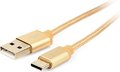 Obrázok pre výrobcu GEMBIRD Opletaný USB-C - USB 2.0, M/M, 1,8 m, zlatý