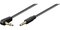 Obrázok pre výrobcu PremiumCord Kabel Jack 3.5mm - 3,5mm konektor 90° M/M 0,5m