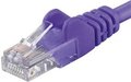 Obrázok pre výrobcu Patch kabel UTP RJ45-RJ45 level 5e 0.25m, fialová