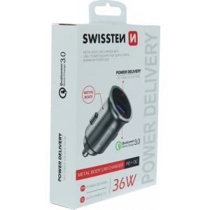 Obrázok pre výrobcu Adaptér do auta SWISSTEN 45W, 1 port, USB-C