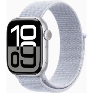 Obrázok pre výrobcu Apple Watch Series 10 GPS + Cellular 42mm Silver Aluminium Case with Blue Cloud Sport Loop