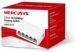 Obrázok pre výrobcu MERCUSYS MS105, 5-port 10/100M mini Desktop Switch, 5 10/100M RJ45 ports, Plastic case