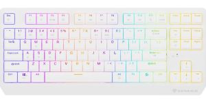 Obrázok pre výrobcu GENESIS herní klávesnice THOR 230 /TKL/RGB/Outemu Red/Bezdrátová USB + Bluetooth/US layout/Bílá