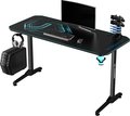 Obrázok pre výrobcu ULTRADESK Herný stôl FRAG - BLUE V3, 140x60 cm, 76 cm, s XXL podložkou pod myš, s ultradesk BEAM, držiak slúchadiel aj nápojov