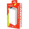 Obrázok pre výrobcu Canyon PB-301, Powerbank, Li-Pol, 30000 mAh, Vstup 1x USB-C a 1x Micro-USB, výstup: 1x USB-C a 2x USB-A, biela