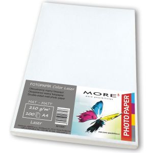 Obrázok pre výrobcu Vyhladený farebný laserový papier; 210 g/m2; matný; 100 listov str., Farebný laser