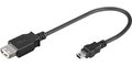 Obrázok pre výrobcu PremiumCord USB redukce kabel USB A/female - Mini 5pin USB/male 20cm OTG