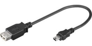 Obrázok pre výrobcu PremiumCord USB redukce kabel USB A/female - Mini 5pin USB/male 20cm OTG