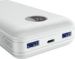 Obrázok pre výrobcu Canyon PB-2002, Powerbank, Li-Pol, 20.000 mAh, Digitálny displej, Vstup: 1x USB-C, Výstup: 1x USB-C a 2x USB-A, biela
