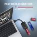 Obrázok pre výrobcu AXAGON ADM2-AM USB-A 10Gbps - M.2 NVMe & SATA SSD adaptér, kabel USB-A 10cm