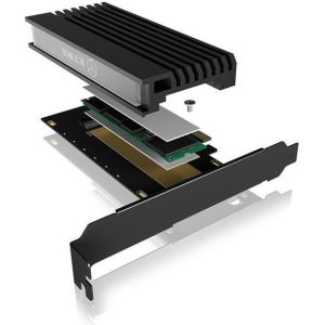 Obrázok pre výrobcu Icy Box PCIe extension card with M.2 M-Key socket for one M.2 NVMe SSD