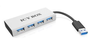 Obrázok pre výrobcu Icy Box 4xPort USB 3.0 Hub, Silver