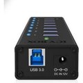 Obrázok pre výrobcu Icy Box 7 x Port USB 3.0 Hub with USB charge port, Black