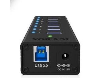 Obrázok pre výrobcu Icy Box 7 x Port USB 3.0 Hub with USB charge port, Black