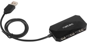 Obrázok pre výrobcu Natec USB HUB 4-Port LOCUST USB 2.0, Black