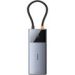 Obrázok pre výrobcu Baseus hub Series 2 USB 6v1 (USB-C/HDMI4K60Hz/USB-C(10Gbps)/USB-A(10Gbps)/RJ45/USB-C(PD) šedý