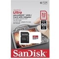 Obrázok pre výrobcu SanDisk MicroSDHC 128 GB Ultra (120 MB/s, A1 Class 10 UHS-I ) + adaptér
